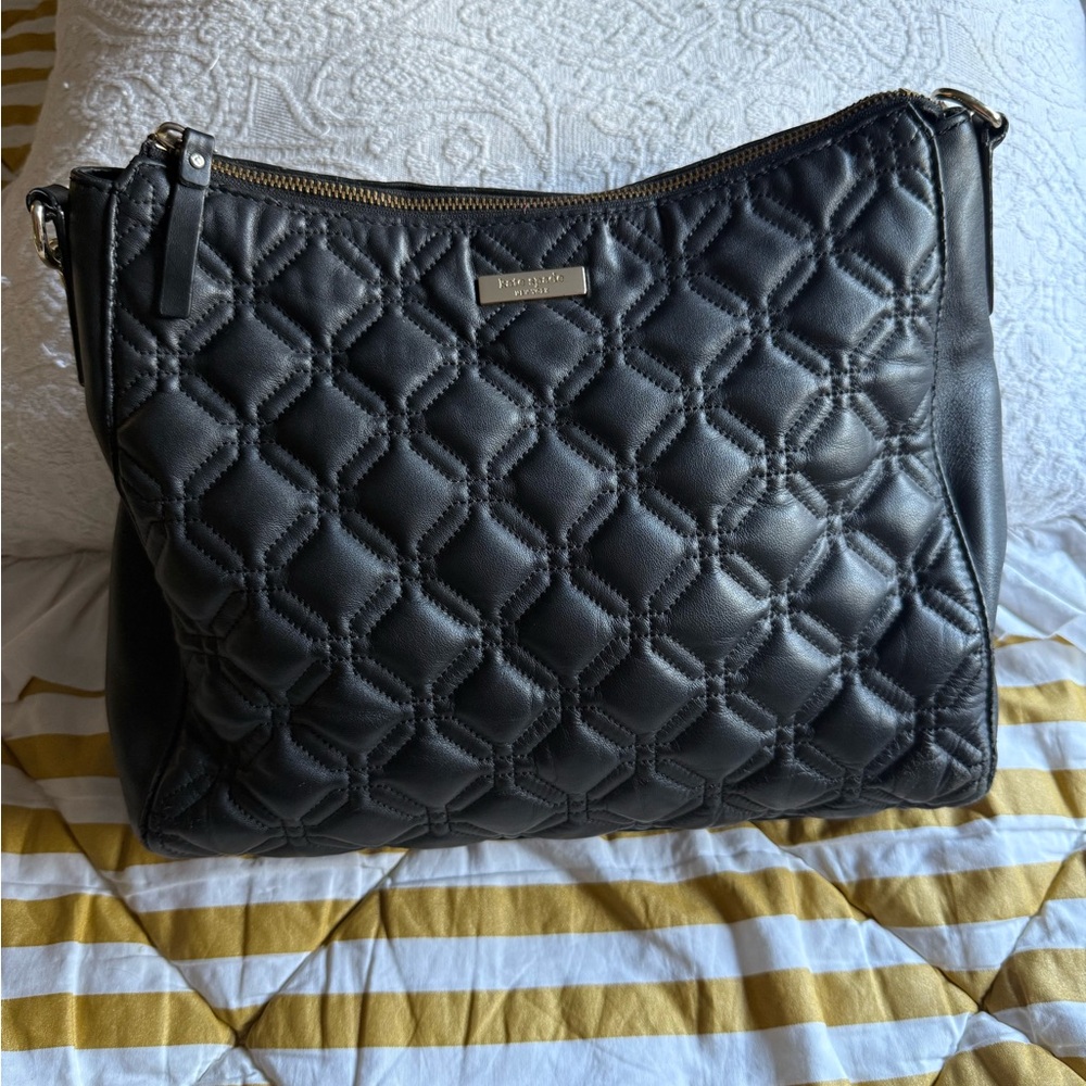 Kate Spade Black Quilted Shoulder Bag $44